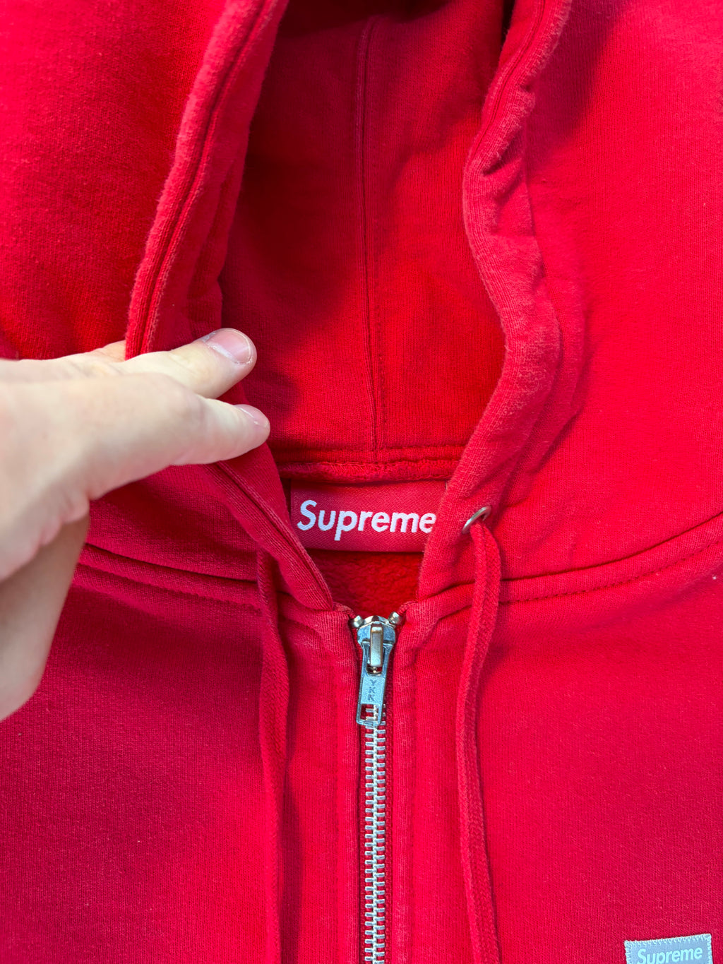 Supreme Reflective Small Box Zip Up FW18 M
