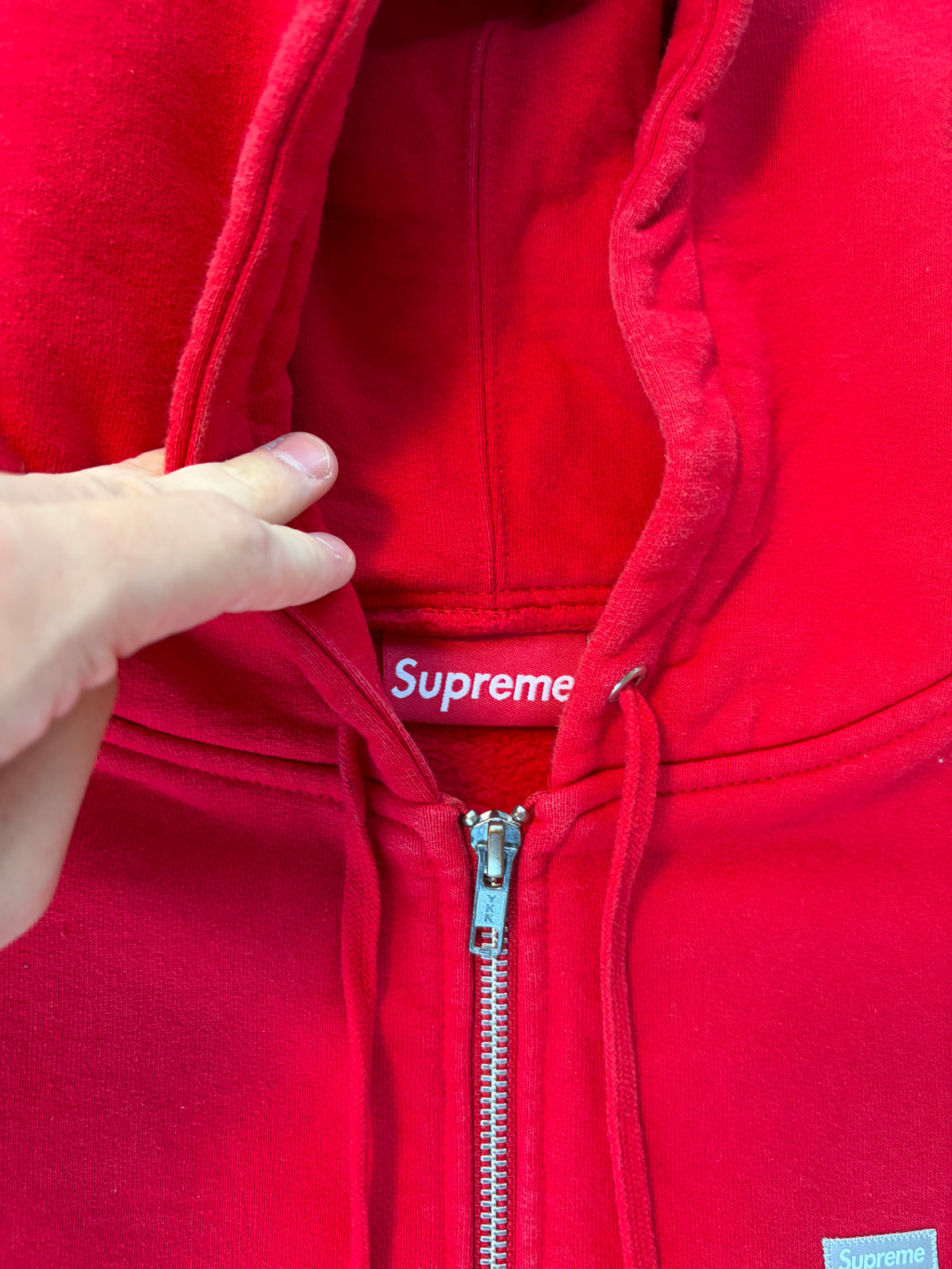 Supreme Reflective Small Box Zip Up FW18 M