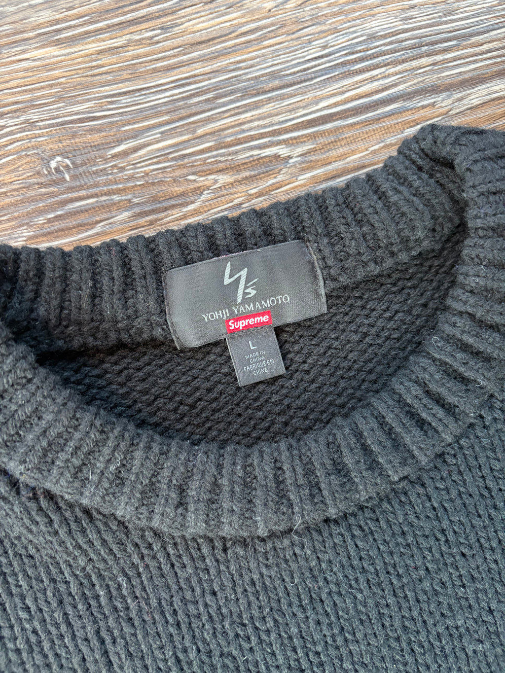 Supreme Y’s by Yohji Yamamoto Sweater FW25 L