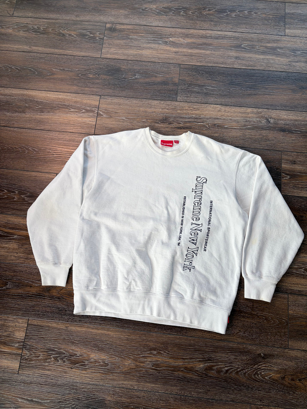 Supreme Side Logo Crewneck FW20 XL