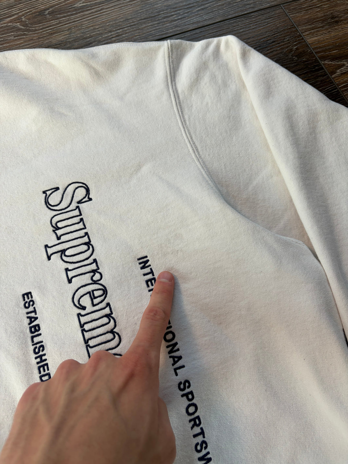 Supreme Side Logo Crewneck FW20 XL
