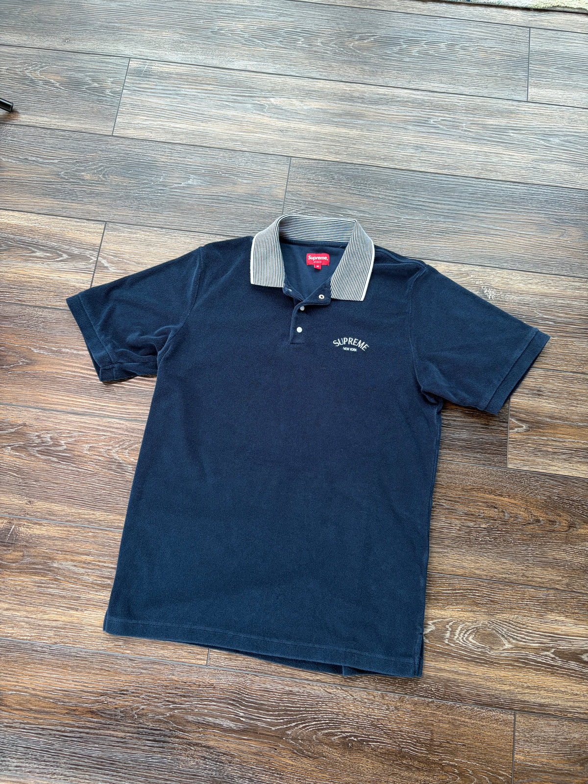 Supreme Cable Knit Terry Polo SS18 M