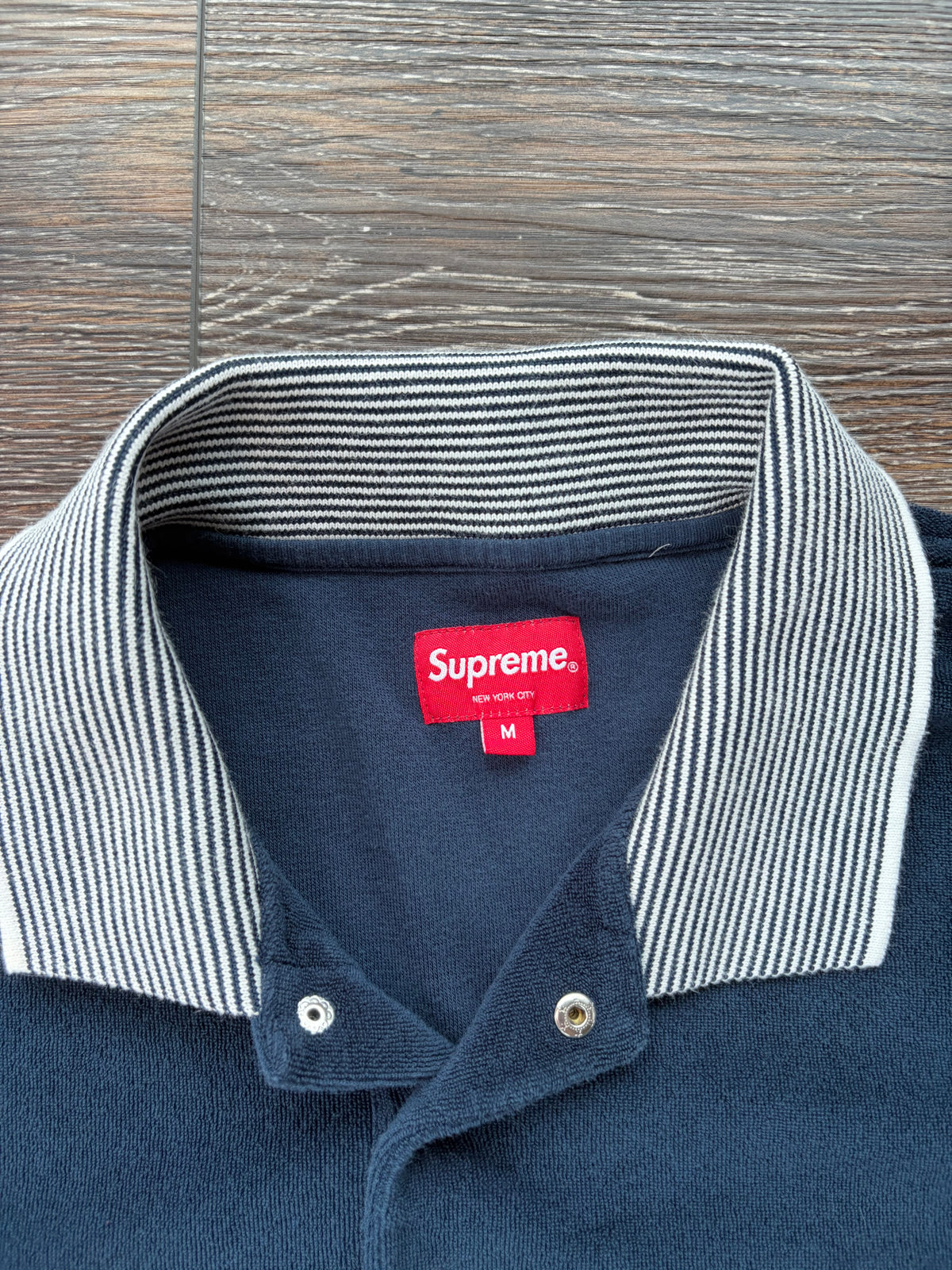 Supreme Cable Knit Terry Polo SS18 M